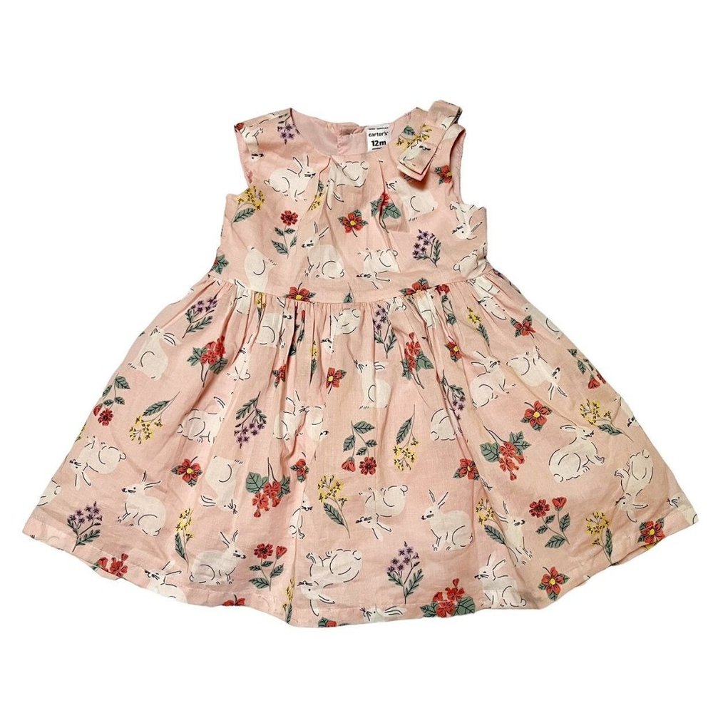 Carter's Bunny Print Dress Size 12m